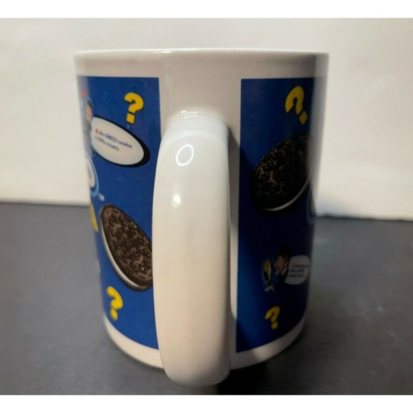 Oreo Cookies trivia coffee mug souvenir travel Nabisco 3 3/4" Houston Harvest - Picture 2 of 6
